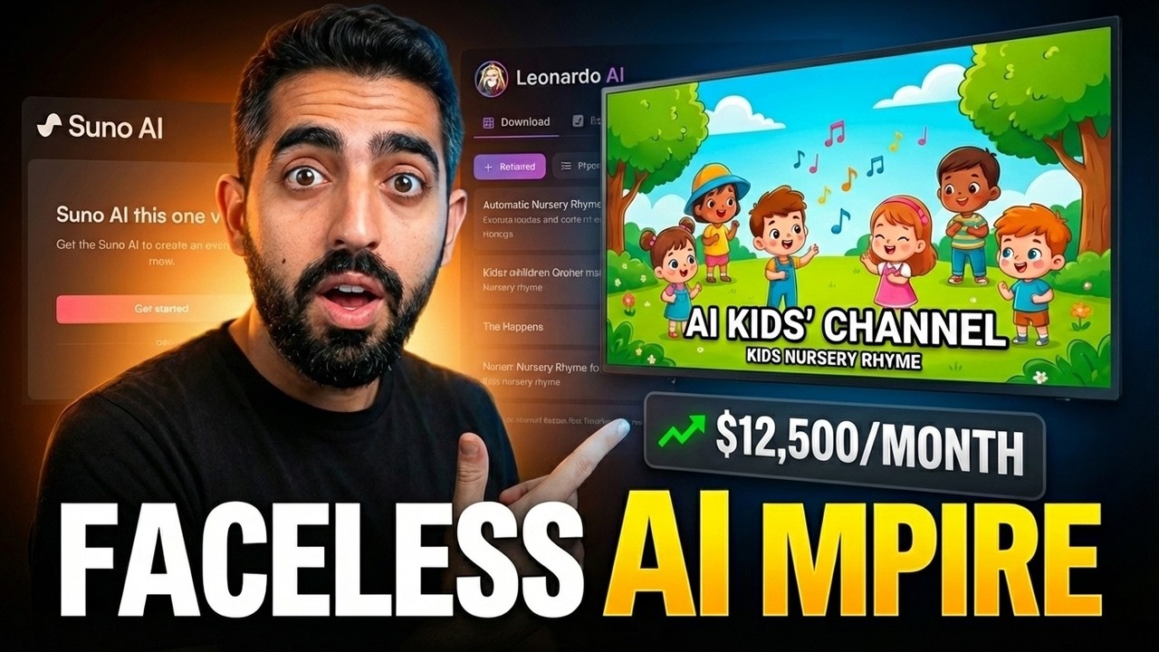 The Fastest Way to Build a Profitable Kids Channel with AI - Thumbnail