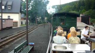preview picture of video 'Úzkokolejka Pressnitztalbahn  Jöhstadt - Steinbach'