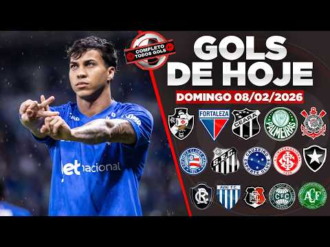 🥅  TODOS OS GOLS DESTE DOMINGO 08/02/2026 GOLS DOS ESTADUAIS , GOLS DE HOJE,GOLS DA RODADA(COMPLETO)