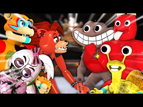 ANIMATRONIKI WALCZĄ Z NAPAKOWANYMI BANBANAMI | GARRY'S MOD