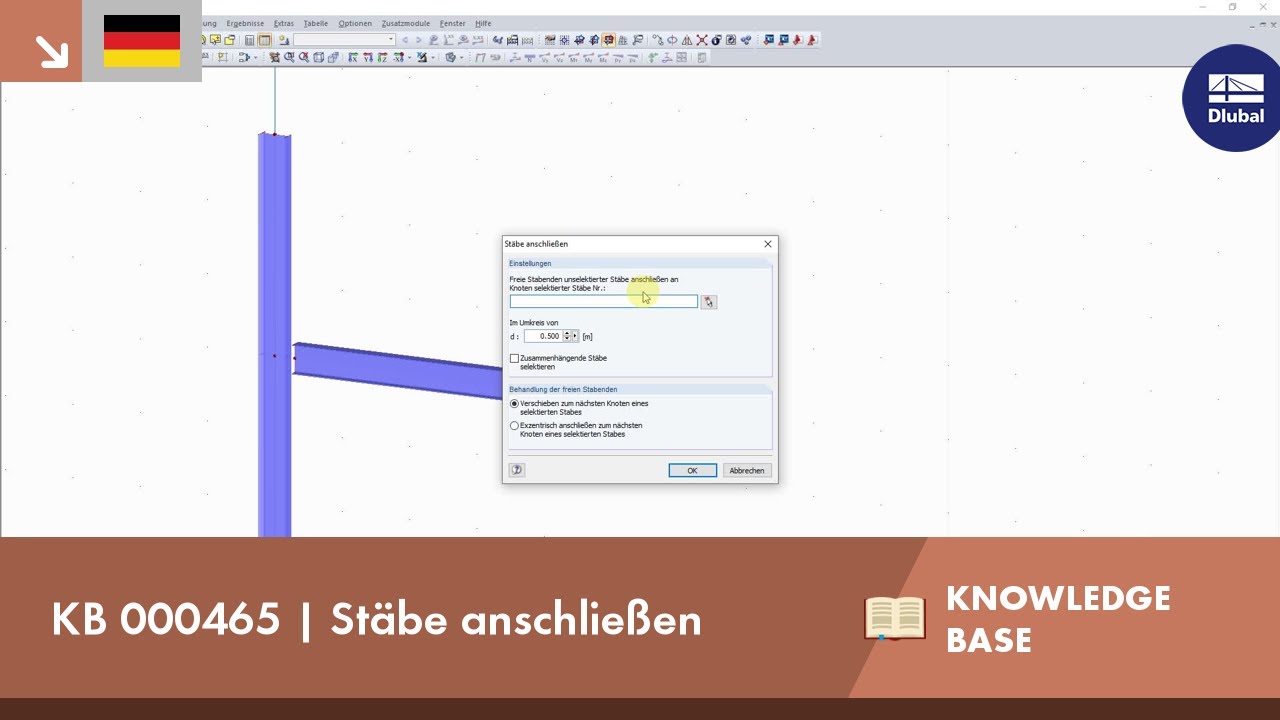 KB 000465 | Stäbe anschließen