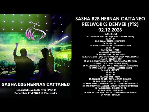SASHA (UK) & HERNAN CATTANEO (Argentina) @ ReelWorks Denver (Part 2) 02.12.2023