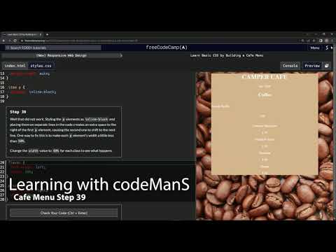 Learn Basic CSS by Building a Cafe Menu - Step 39