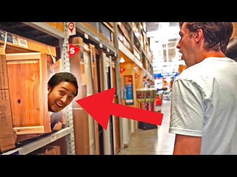 HIDE AND SEEK IN LOWES! *Best Hiding Spots*