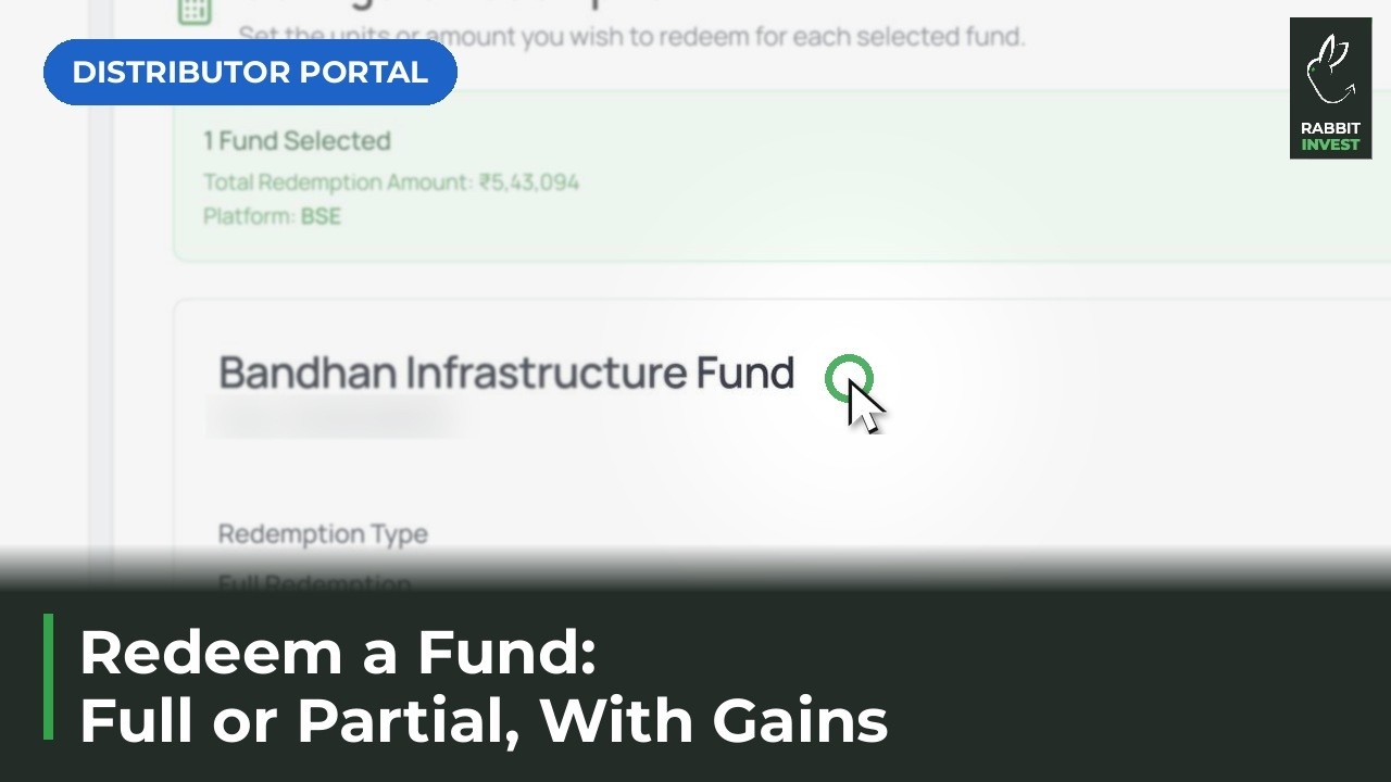 How to Redeem a Mutual Fund for a Client