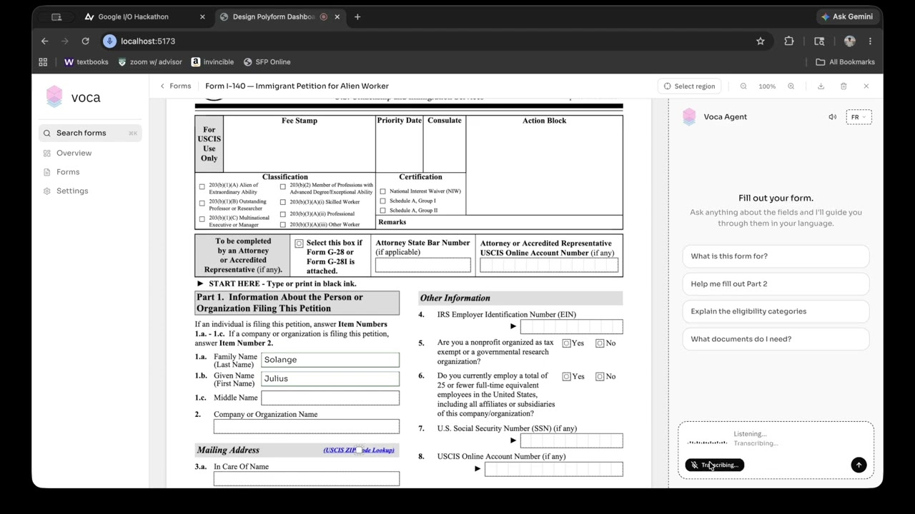 Voca project preview