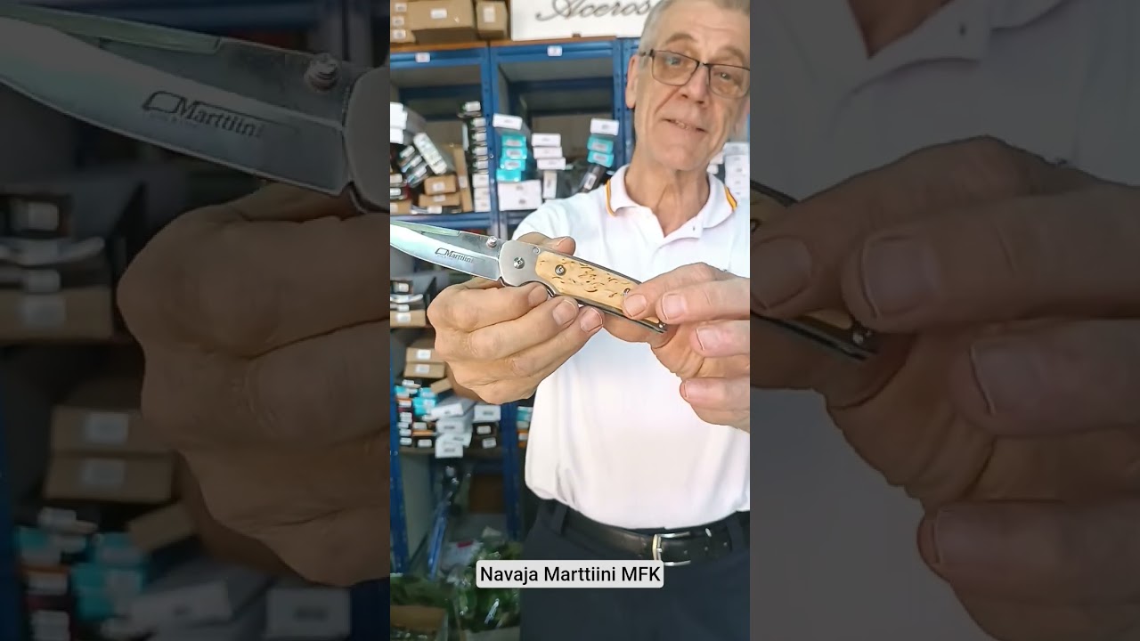 Marttiini Folding Knife with Curly Birch Handle MFK