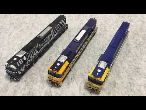 SDS models retooled NR class NR122 In Rio Tinto NR64 In PN livery