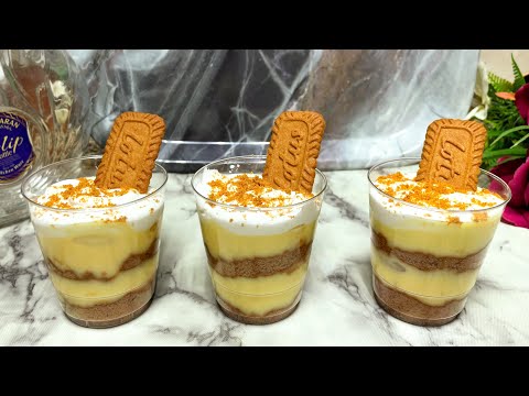 Lotus Biscoff Dessert cups recipe | NO bake Sweet recipe | Easy and Quick