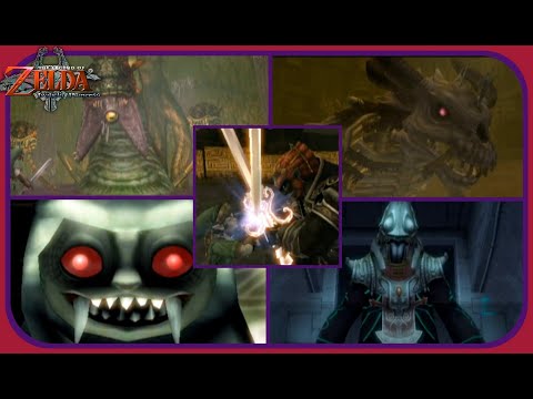 The Legend of Zelda: Twilight Princess - All Boss Encounters - NO DAMAGE!!