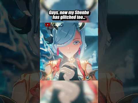 GUYS, NOW MY SHENHE HAS GLITCHED... #shenhe #genshinimpact