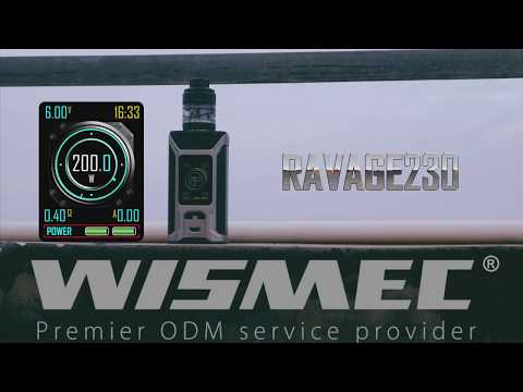 Wismec Sinuous RAVAGE230 в комплекте с GNOME Evo (230W, без аккумуляторов) - видео 1