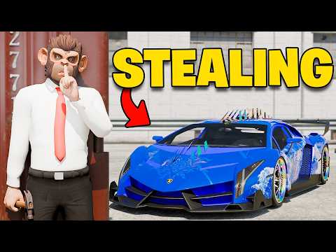 Stealing DRAGON LAMBORGHINI from Black Market sa GTA 5