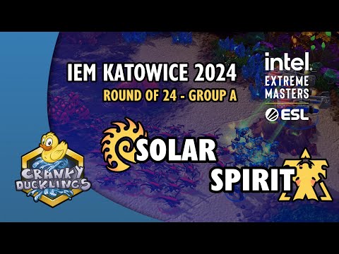 Solar vs Spirit - ZvT | IEM Katowice 2024: Round of 24 - Group A | StarCraft 2 Tournament