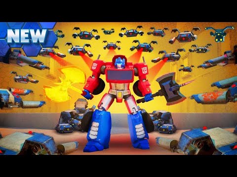 Optimus Prime vs 100 Drones! | E22 | Transformers: CYBERWORLD