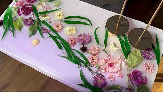 A RESIZE ART IDEA YOU'VE NEVER SEEN BEFORE! 💫 Epoxy Resin and Real Flowers – DIY