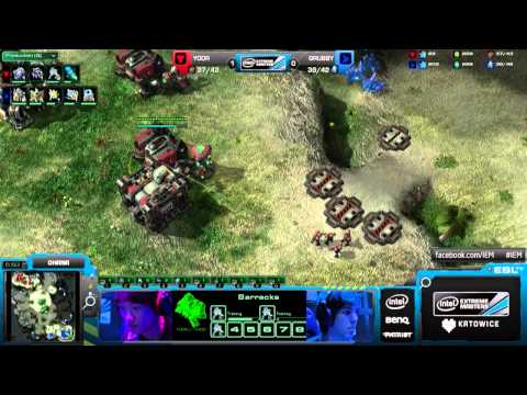 [SC2] [HD]  Starcraft2 IEM Katoweice YoDa VS Grubby Ro16