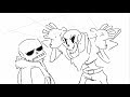 Underfell Paps And Sans Meet The Human