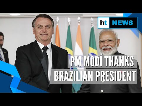 PM Modi thanks Jair Bolsonaro for giving Indians visa-free entry into Brazil Video