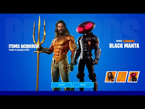 NEW Black Manta & Aquaman Skin OUT NOW! (How to Unlock, Arthur Curry, Trident Pickaxe)