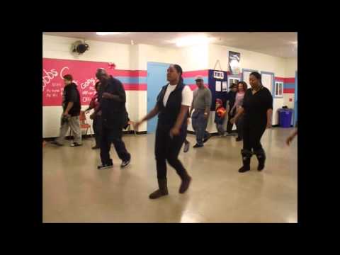 GLOW line dance instruction by Bernadette Burnette - LDE - 11-30-2015