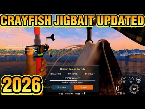 Trophy Catfish II-Crayfish Jigbait 2026 New Updated Guide New Map Mechanism N More - Fishing Planet