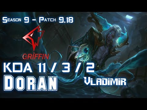 GRF Doran VLADIMIR vs JAX Top - Patch 9.18 KR Ranked