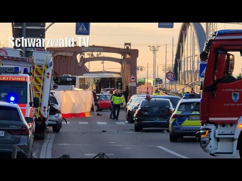 🚨🚔 Tödlicher Verkehrsunfall mit Linienbus in Weil am Rhein, 13 Pkw u. mehrere Verletzte [08.11.2025]
