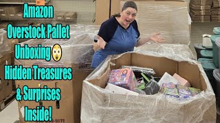 Amazon Overstock Pallet Unboxing 😲 Hidden Treasures & Surprises Inside!