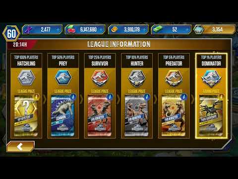 Dominator League unlocked in twin Baryonyx Event.