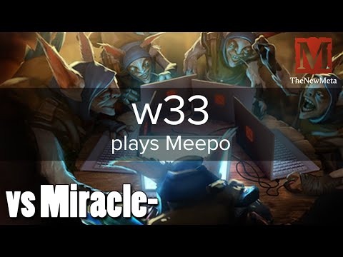 w33 plays Meepo (16-1-2) Full-game