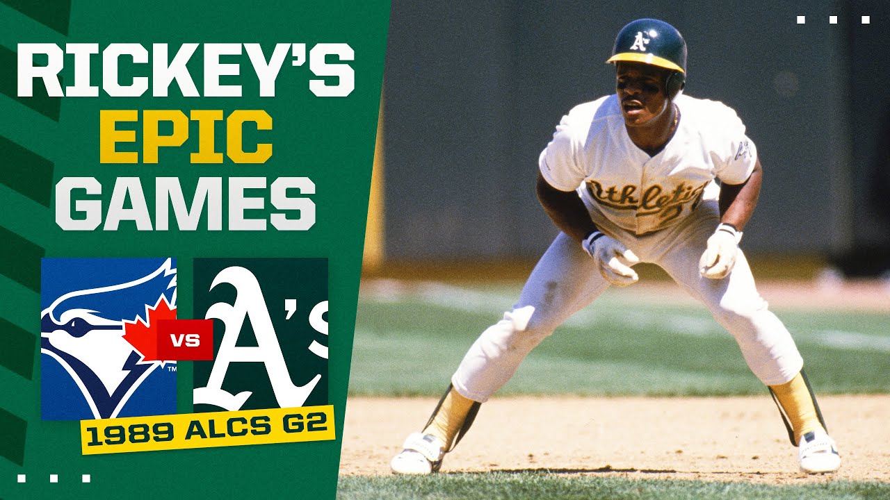 FULL GAME: 1989 ALCS Game 2 | Blue Jays vs. Athletics (Rickey Henderson steals FOUR bases!)