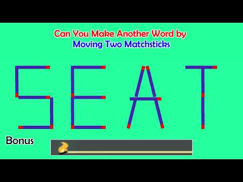 Can you make another word from the existing one? | Matchstick Word Puzzles # 37 | Brain Teaser