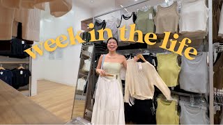 week in the life 👀 shopping, influencer events, body care faves (hi Vaseline!)