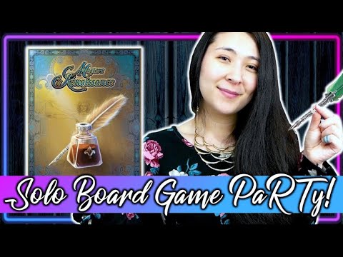 Masters of the Renaissance | Solo Board Game PaRTy!!! (Playthrough and Review/ Tutorial, yup!) 