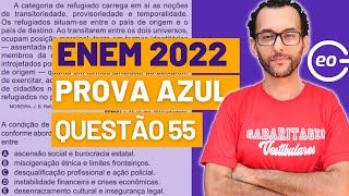Correção ENEM 2021 | Prova Azul | Ciências Humanas | Questão 55 |