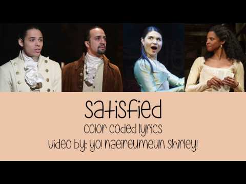1-11. Satisfied (Hamilton) - Color Coded Lyrics
