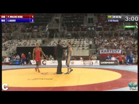 ЧМ-2013. Ислам-Бека Альбиев - Педро Эррера (Куба) 1/16