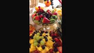 preview picture of video 'Fruity Bouquets fruit display at Cardiff City Hall www.fruitybouquets.co.uk 01656 742288'