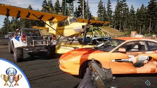 Far Cry 5 Death From Above Trophy (EASY METHOD) Drop a Bomb From A Plane and Destroy 4 Vehicles