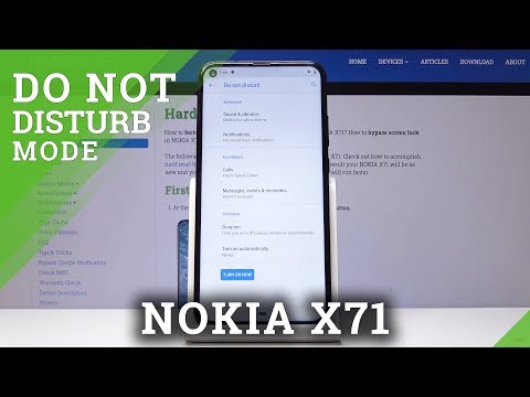 How to Customize DND Mode in NOKIA X71 - Mute Sounds & Vibrations