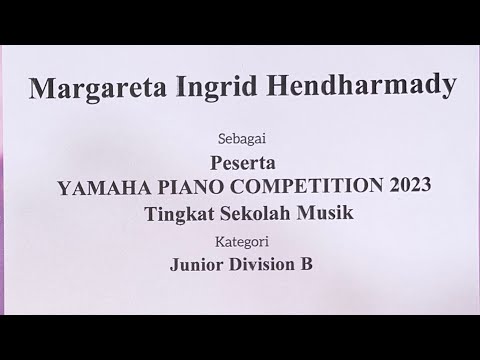 Margareta Ingrid Hendharmady - Yamaha Piano Competition 2023 Bogor - Gai Printemps by Mel Bonis