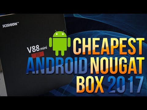CHEAPEST ANDROID 7.1 NOUGAT TV BOX 2GB RAM - SCISHION V88 MINI 3 III