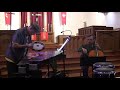 Brad Dutz Quartet   IMPROV PIECE with PANDEIRO AND BONES 2018 10 07 First United Methodist Church, W