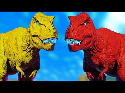 Tyrannosaurus Rex Vs Dilophosaurus Vs Apatosaurus, Stegoceratops Jurassic World Evolution Dino Fight