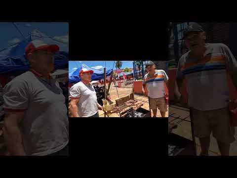 compartiendo un asadito en familia y amigos en san Ignacio misiones