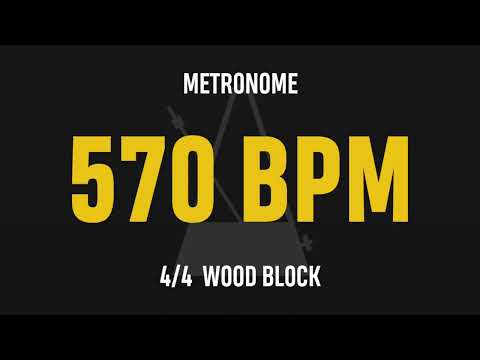 570 BPM 4/4 - Best Metronome (Sound : Wood block)
