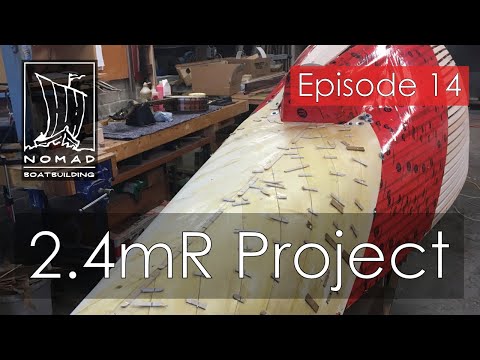 International 2.4mR Sailboat Project - Episode 14 - Starting the planking process