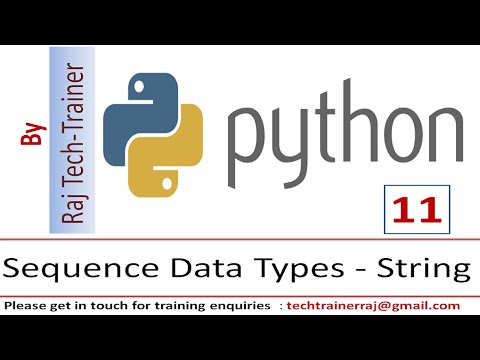 String As A Sequence In Python