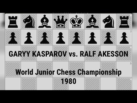 GARYY KASPAROV vs. RALF AKESSON / World Junior Chess Championship, 1980 chess